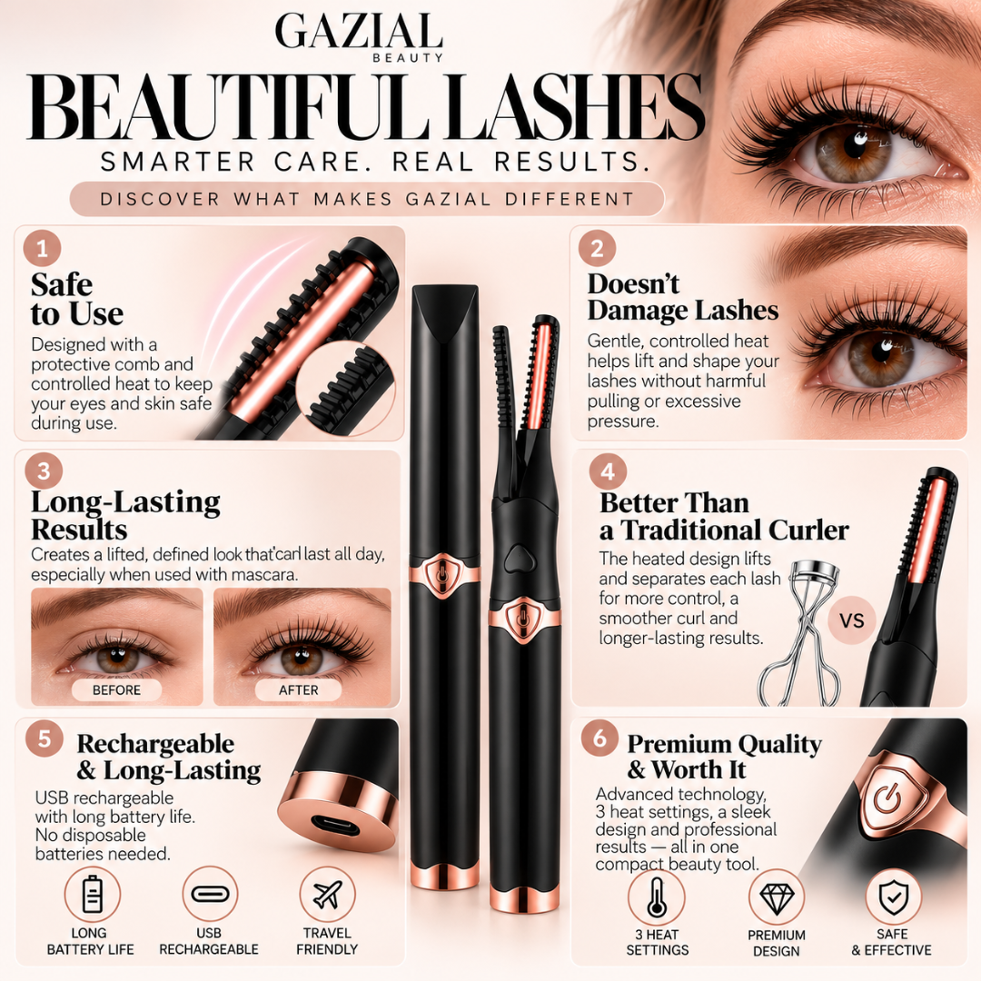 GAZIAL Heated lash curler.
