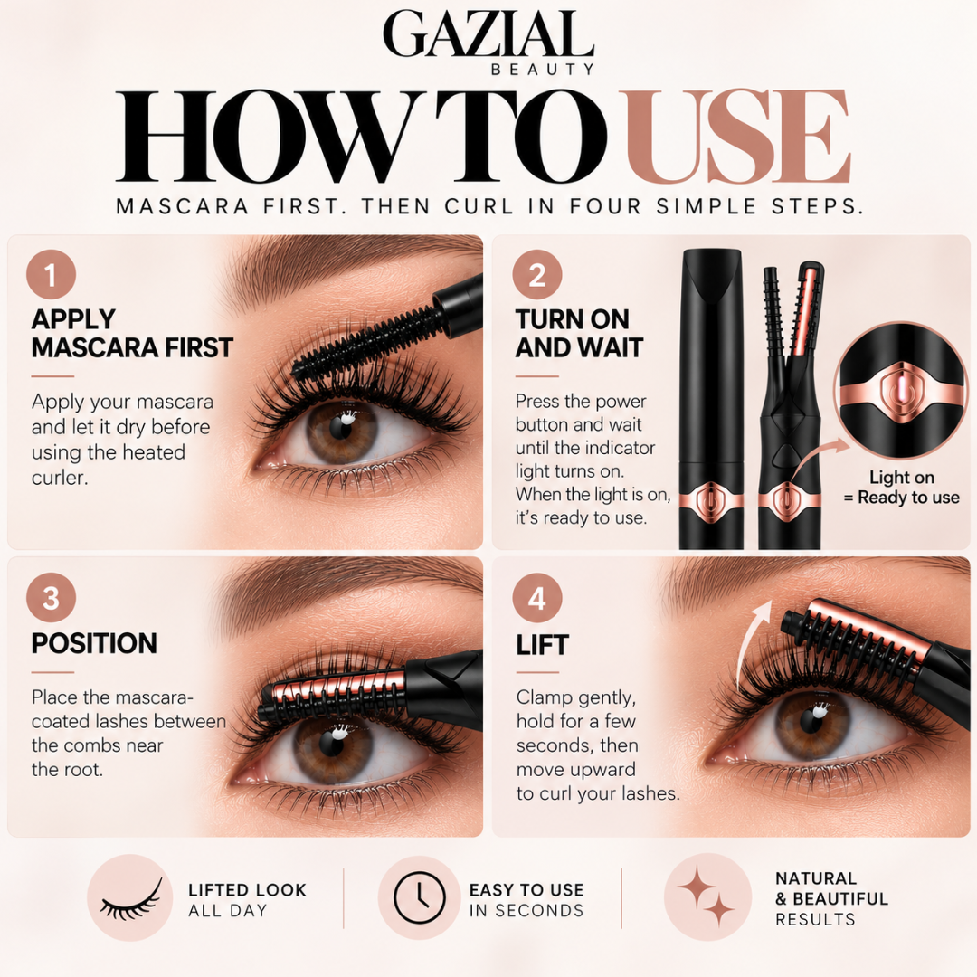 GAZIAL Heated lash curler.